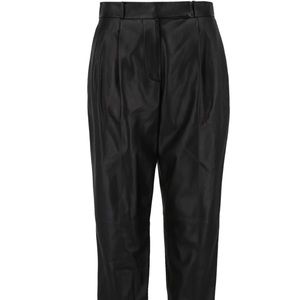 SALVATORE FERRAGAMO HIGH-WAISTED LEATHER PANT